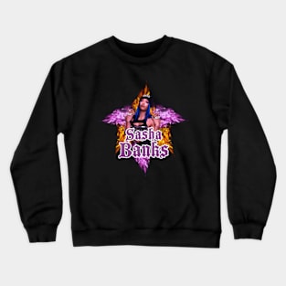 sasha banks // WWE FansArt Crewneck Sweatshirt